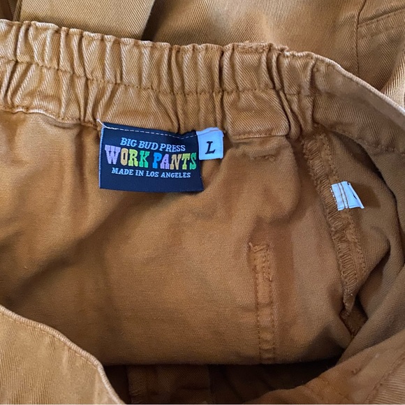 Big Bud Press Mustard Yellow Work Pants Size Large - Picture 6 of 7